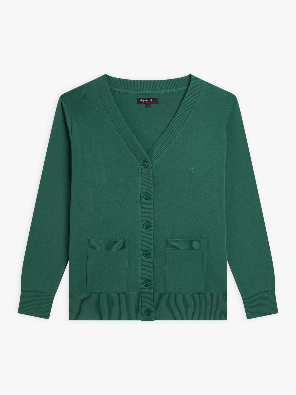 cardigan Homme en coton vert