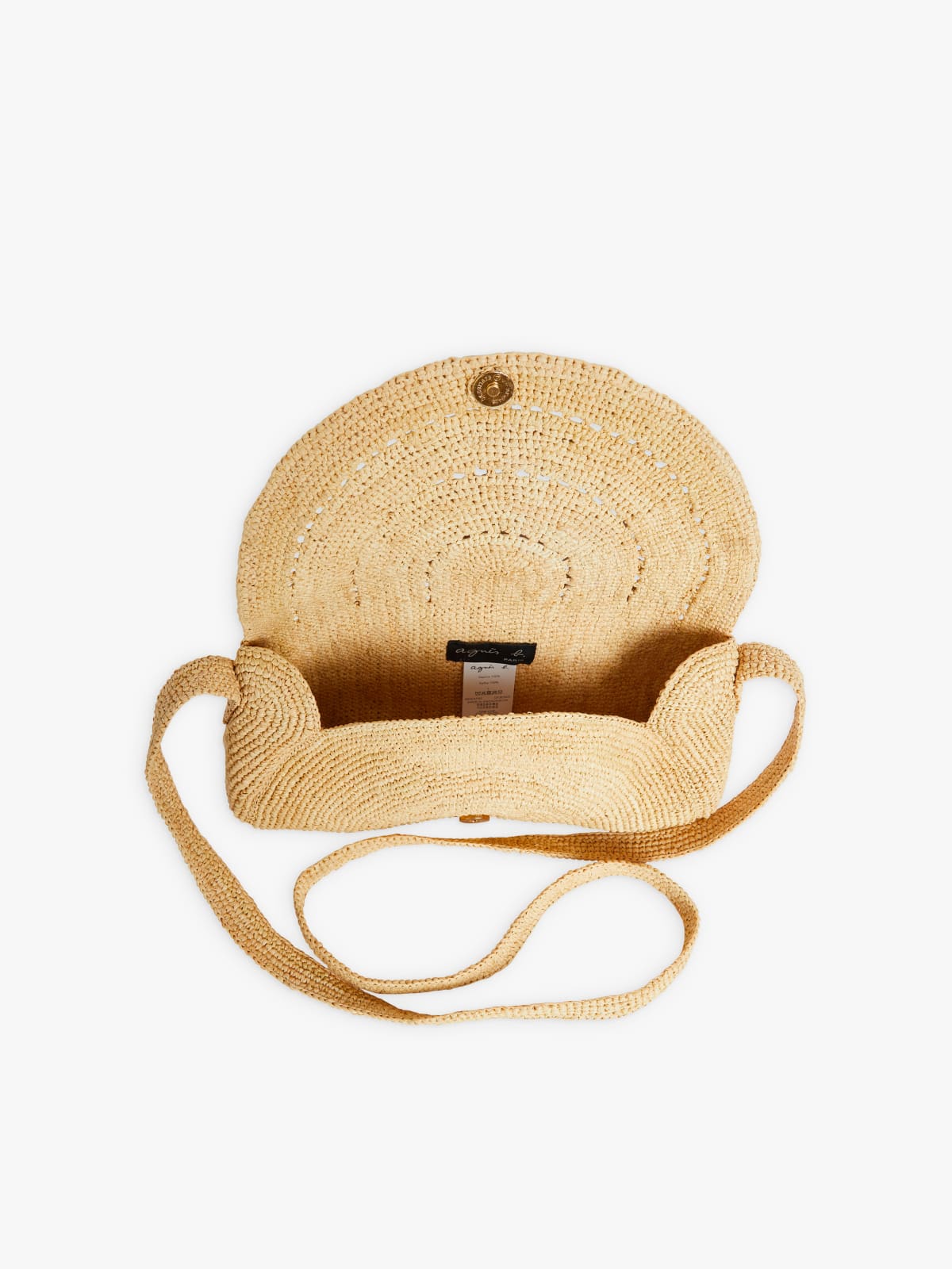 beige Amy raffia bag image number 3