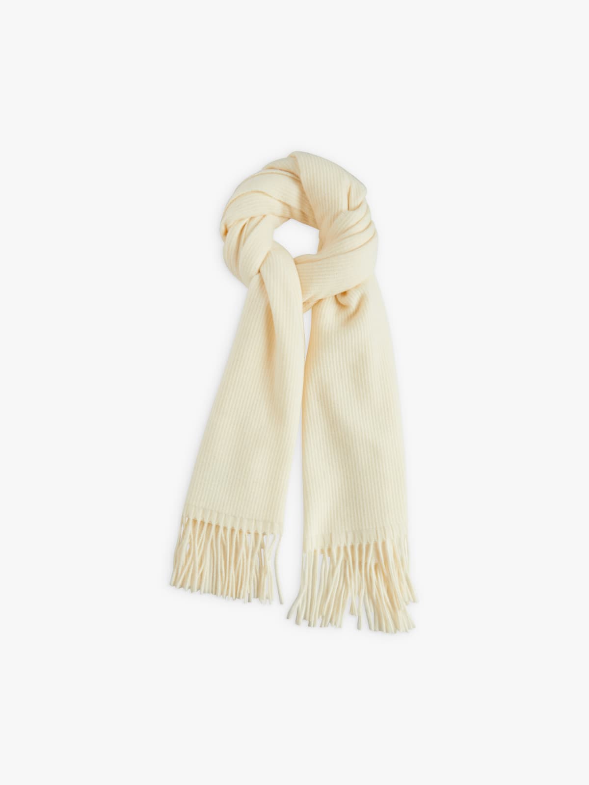 off-white wool Isaé scarf