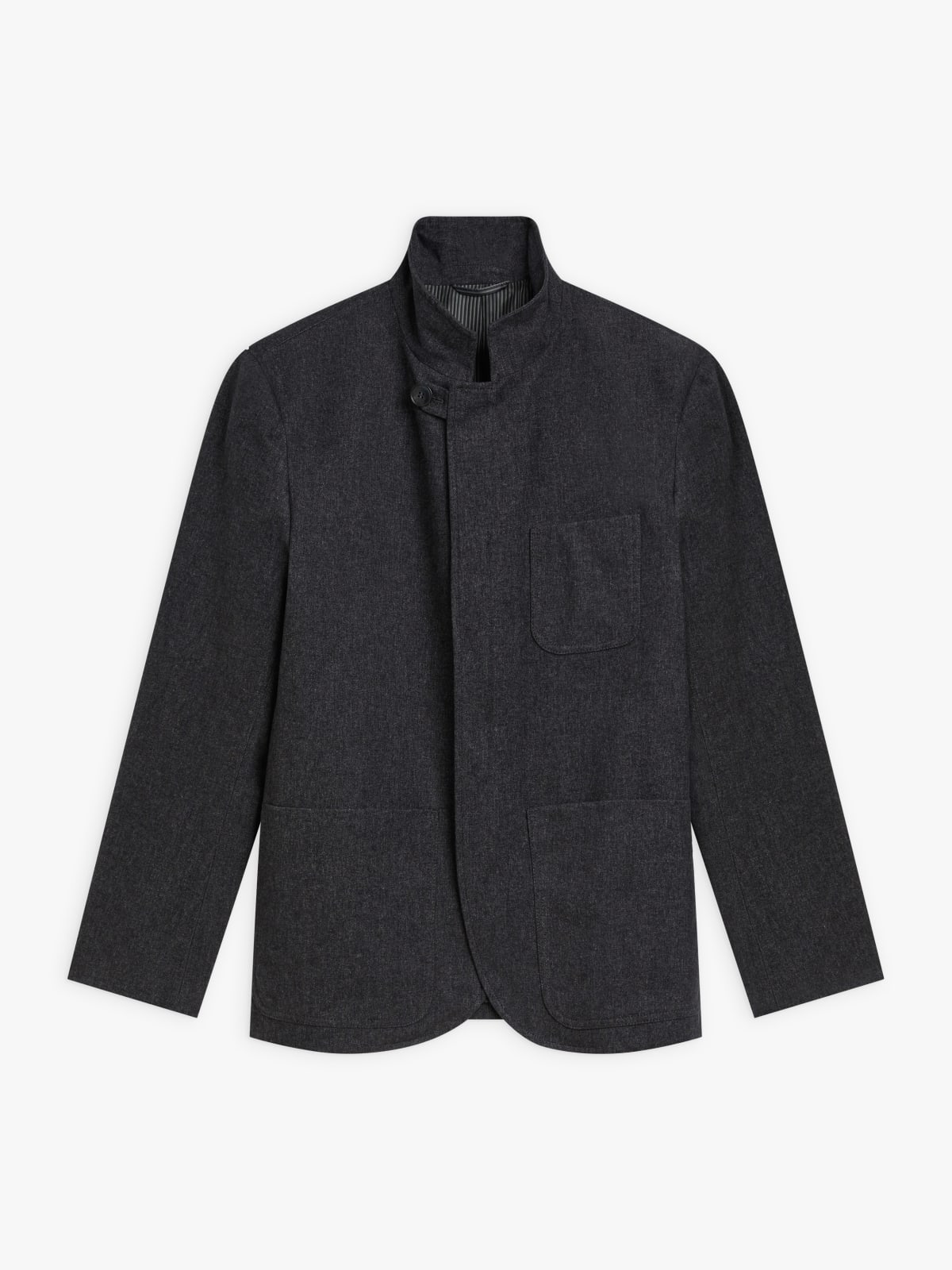 veste Zippée en coton gris