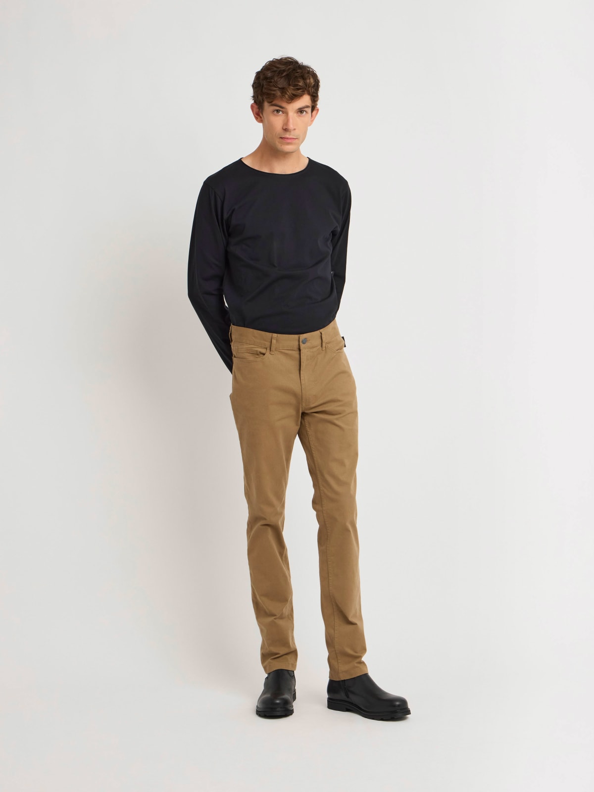 jean Iggy Slim en coton marron