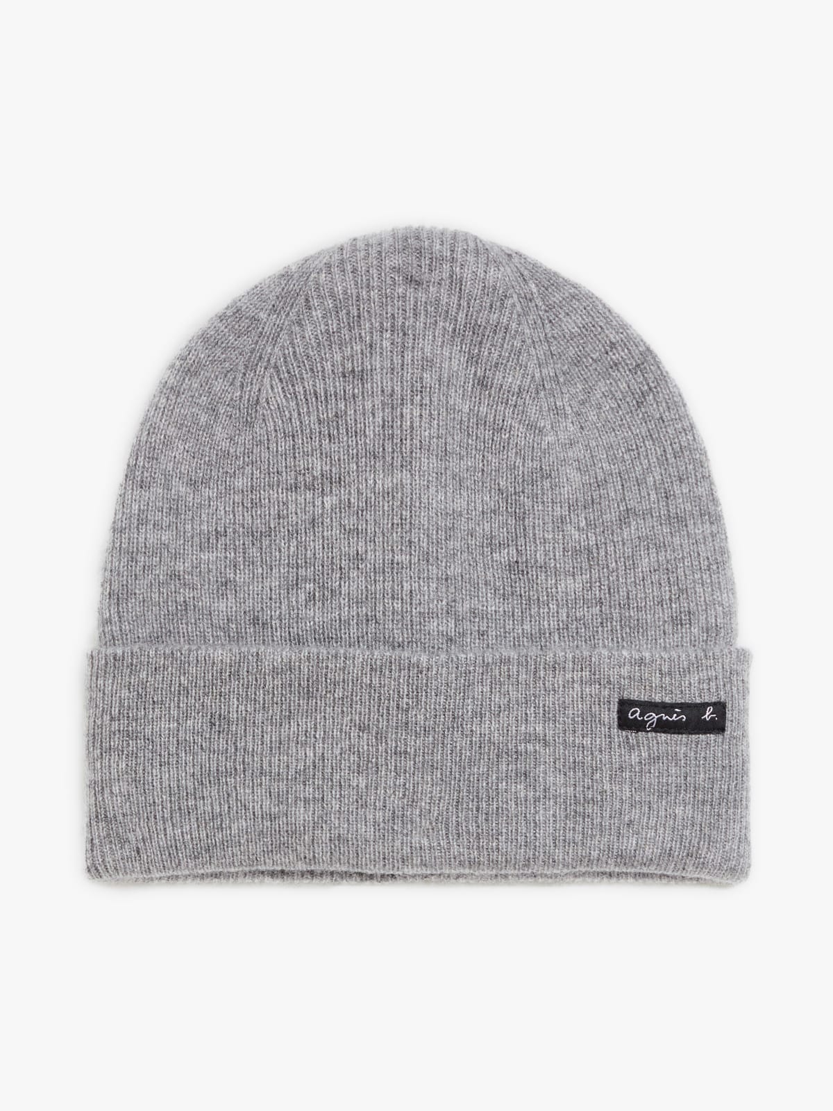bonnet Willy en cachemire gris chiné