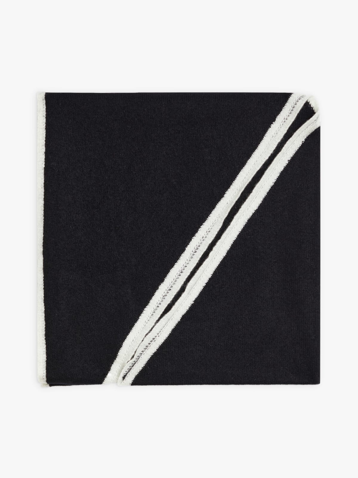 black cashmere Giulia scarf