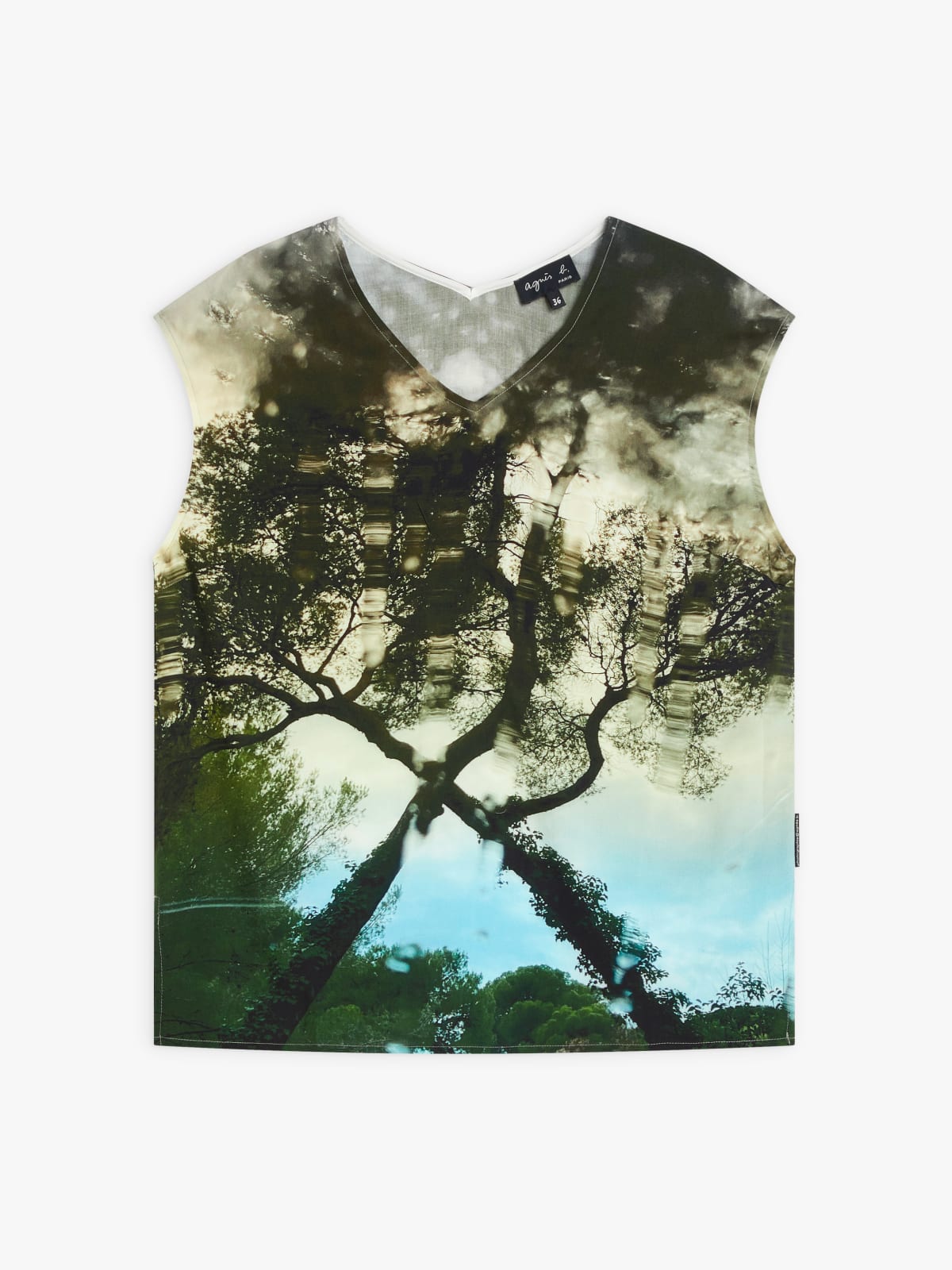 viscose digital print agnès b. photo top