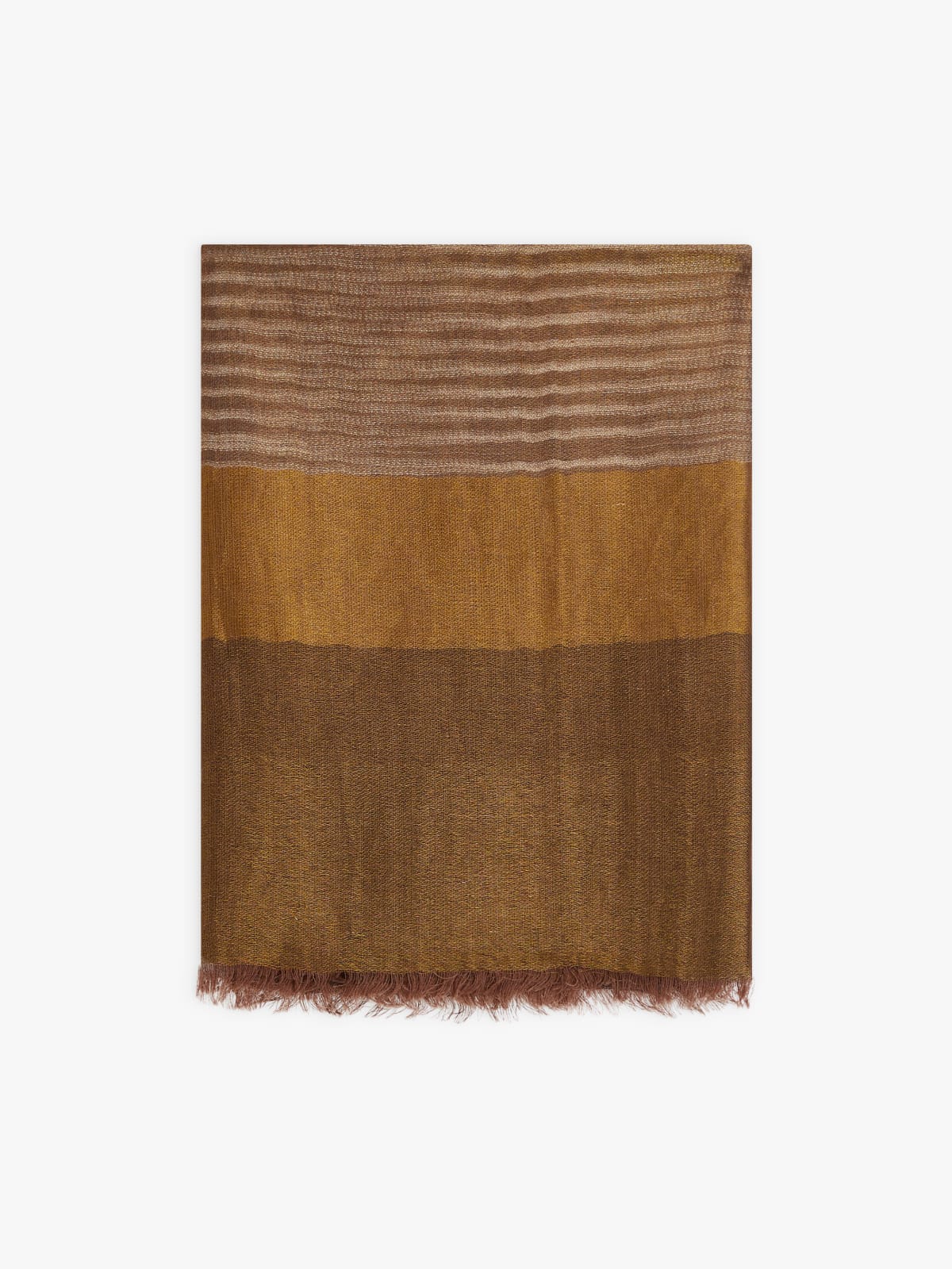 brown wool striped Cindy scarf