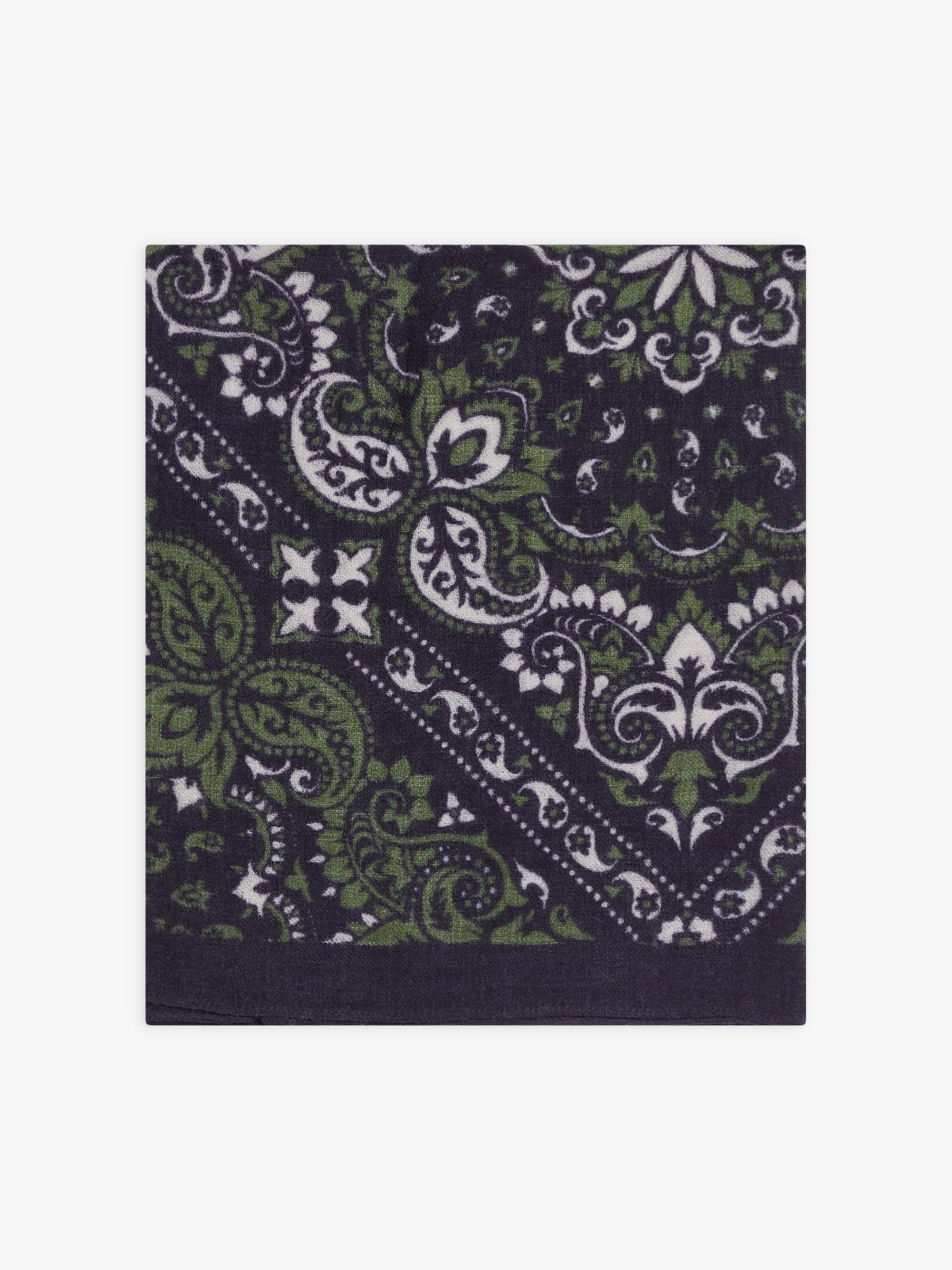 blue and green wool Varna bandana