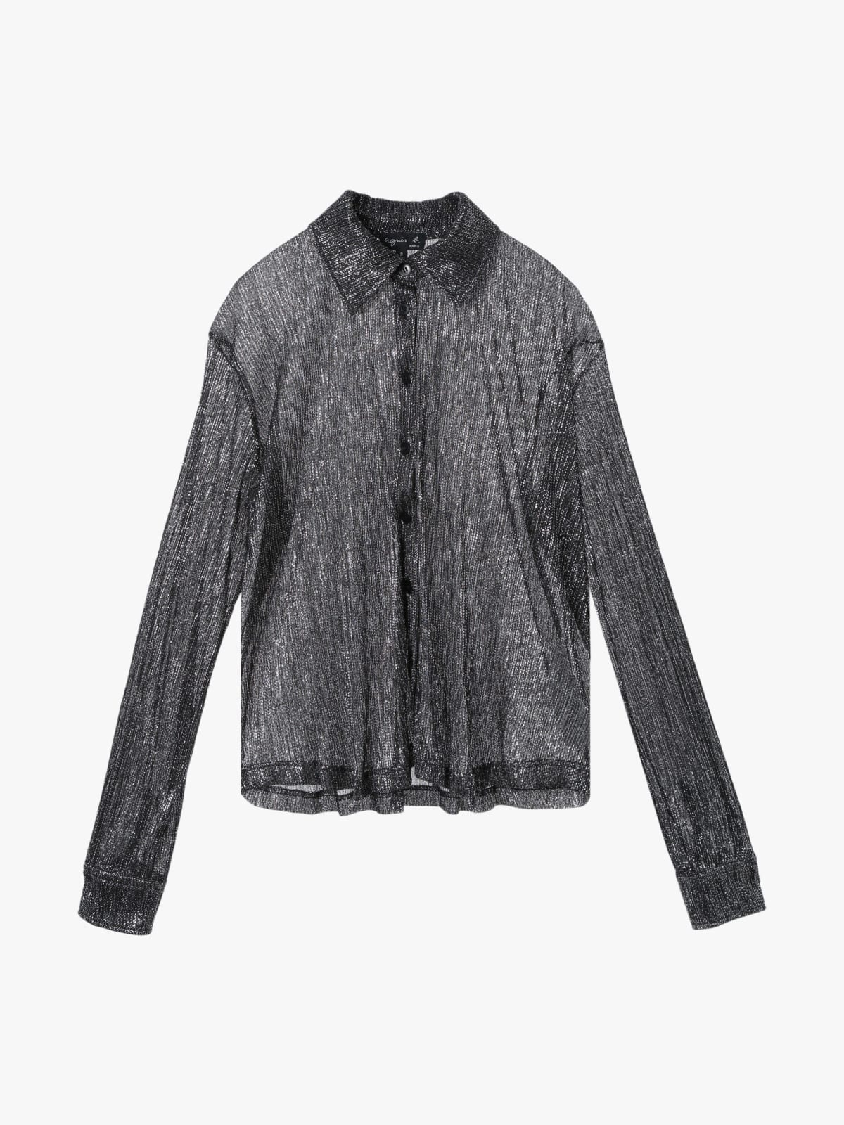 silver color polyester crêpe Boys Boys shirt