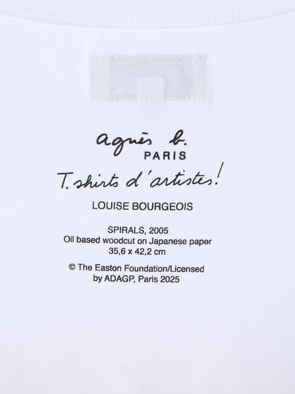 white Le Mixte artist Louise Bourgeois unisex cotton jersey t-shirt