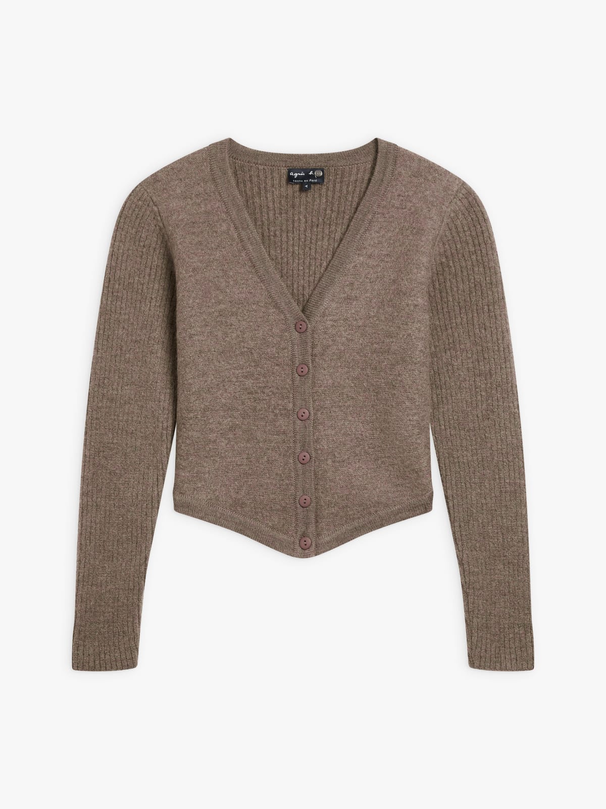 brown wool Antoinette cardigan
