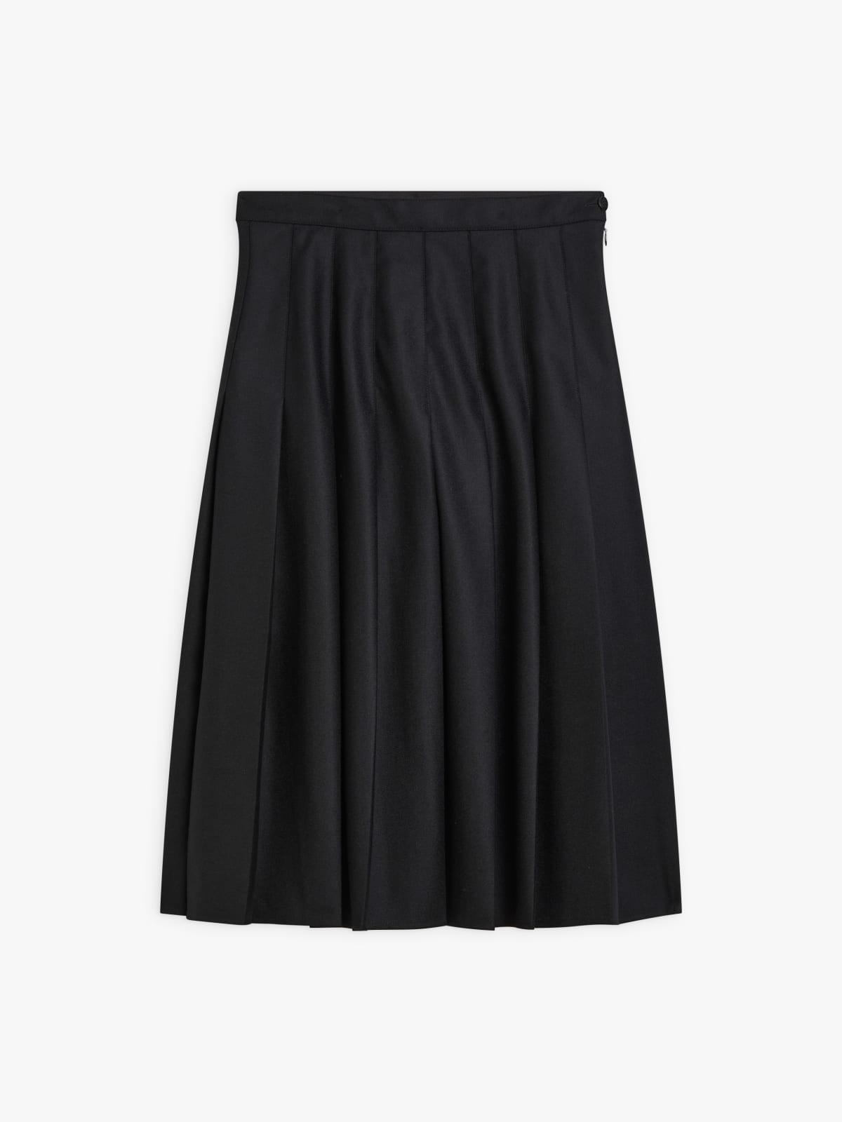 black wool gabardine Chérine skirt