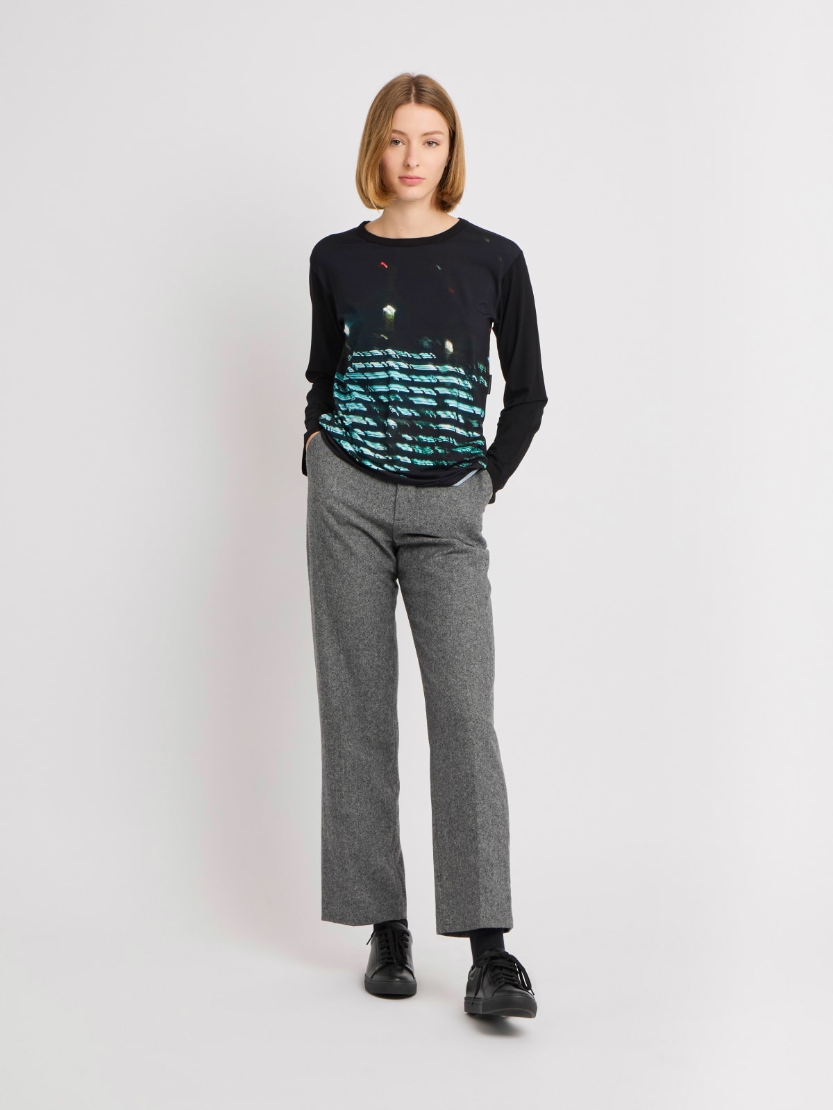 viscose jersey New Cool digital photo print by agnès b. t-shirt