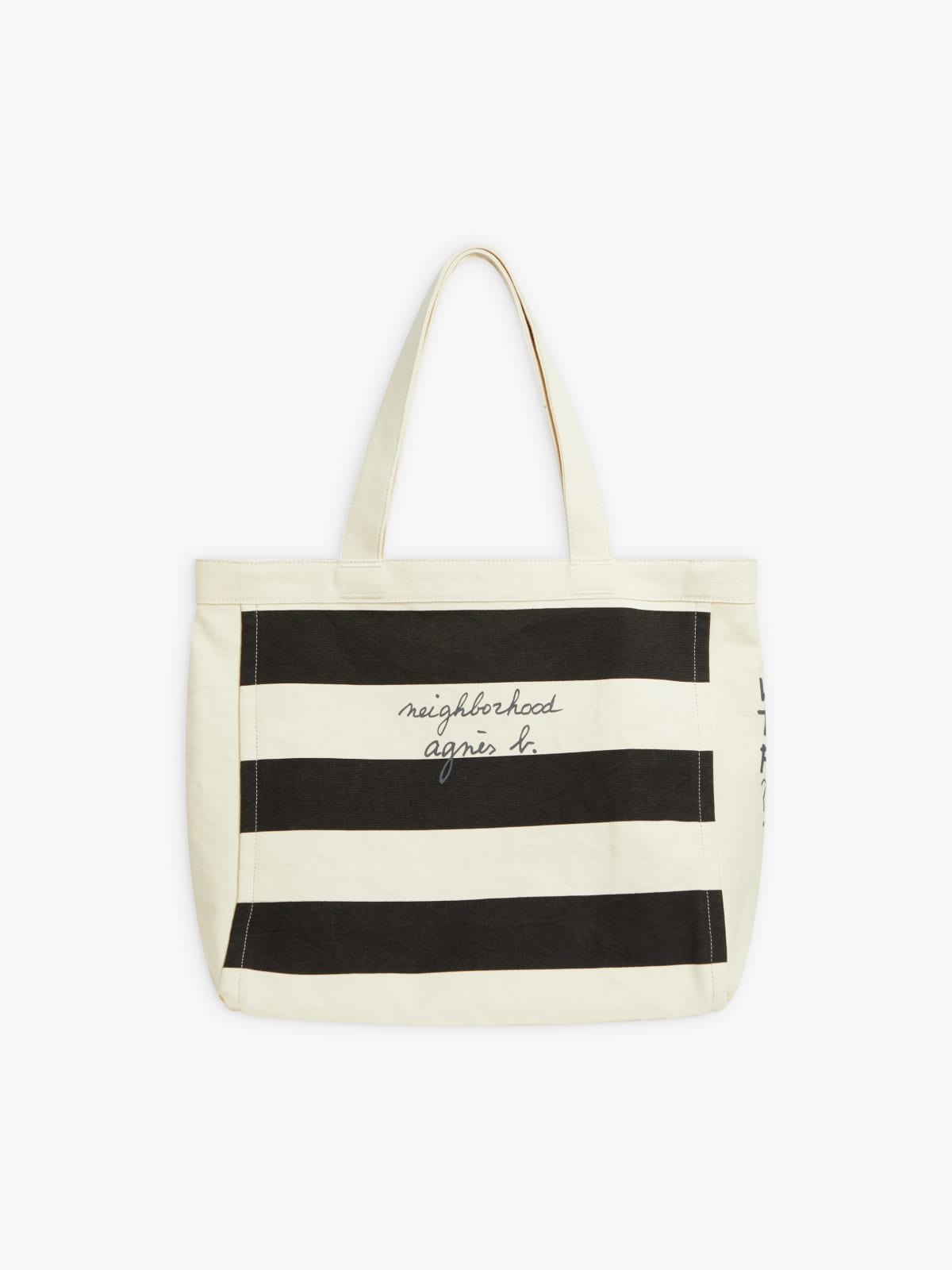 sac noir et blanc agnès b. x Neighborhood