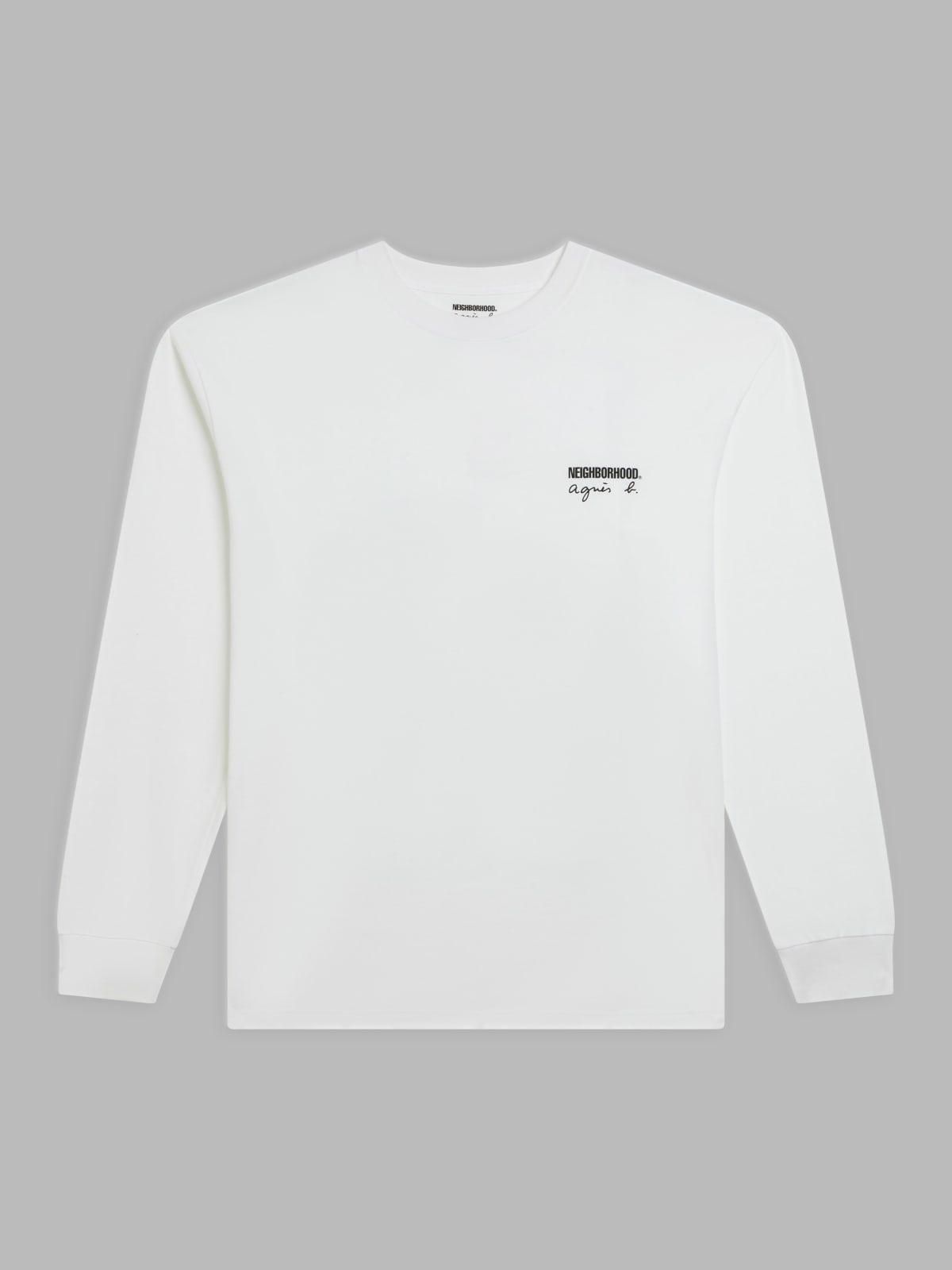 t-shirt en coton blanc agnès b. x Neighborhood 