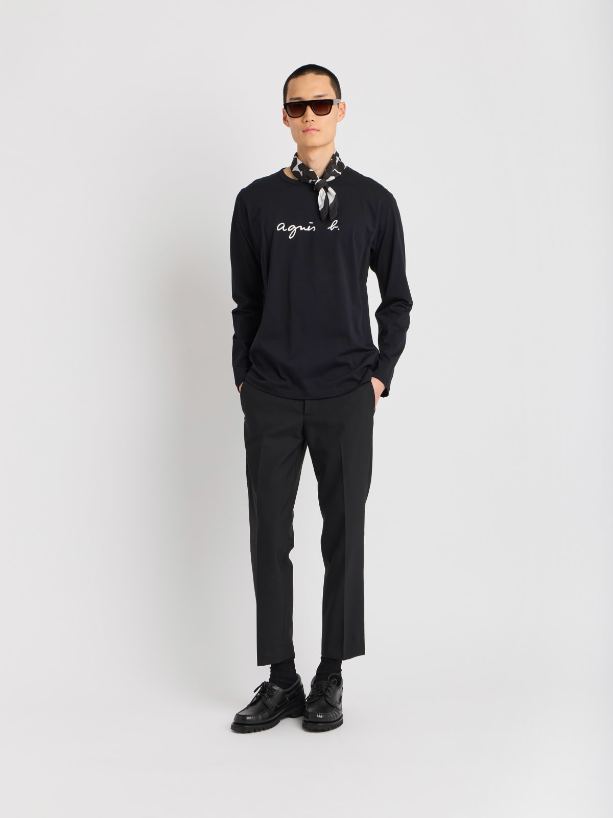 black long sleeves Coulos "agnès" b. t-shirt black long sleeves Coulos "agnès" b. t-shirt