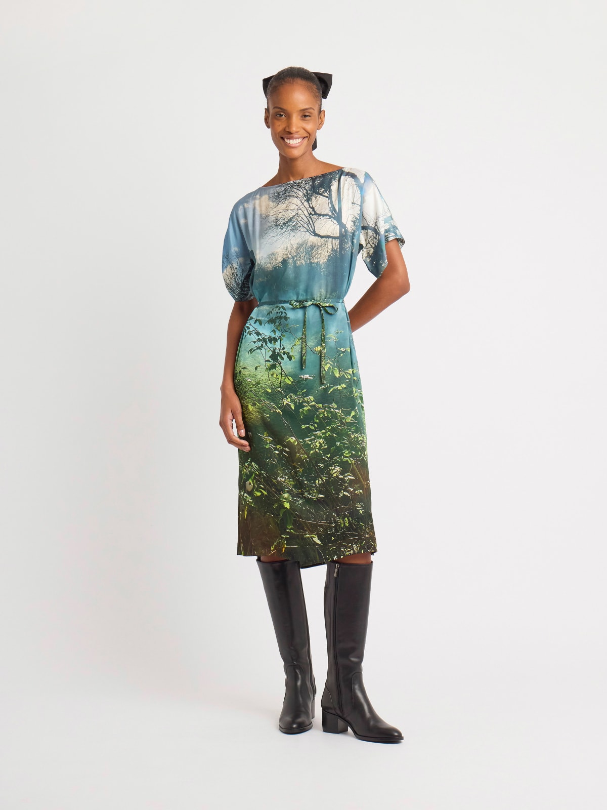 viscose digital print of photo by agnès b. dress viscose digital print of photo by agnès b. dress