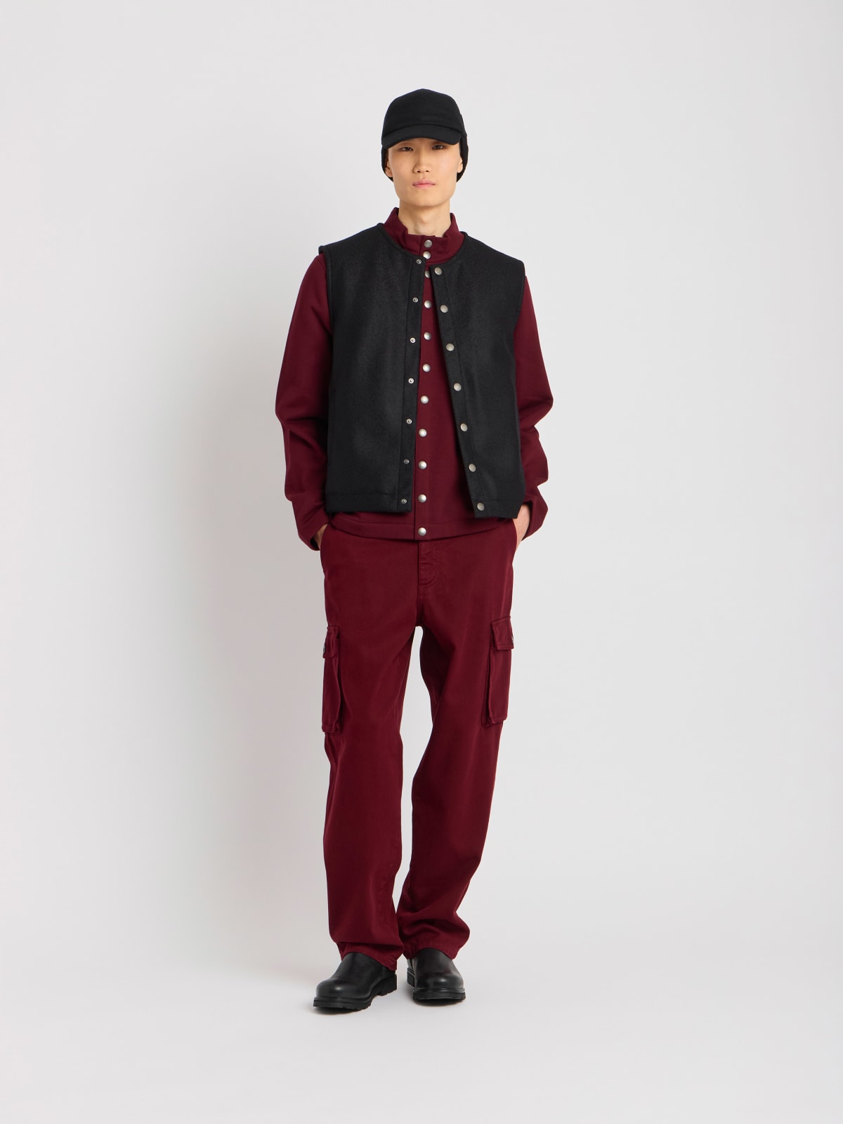 gilet Dao en laine noir