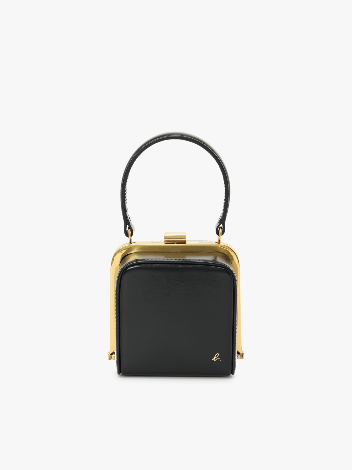 sac bandouli&egrave;re en cuir noir