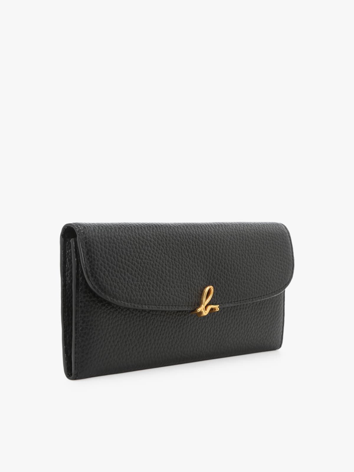 black "b" leather wallet image number 2