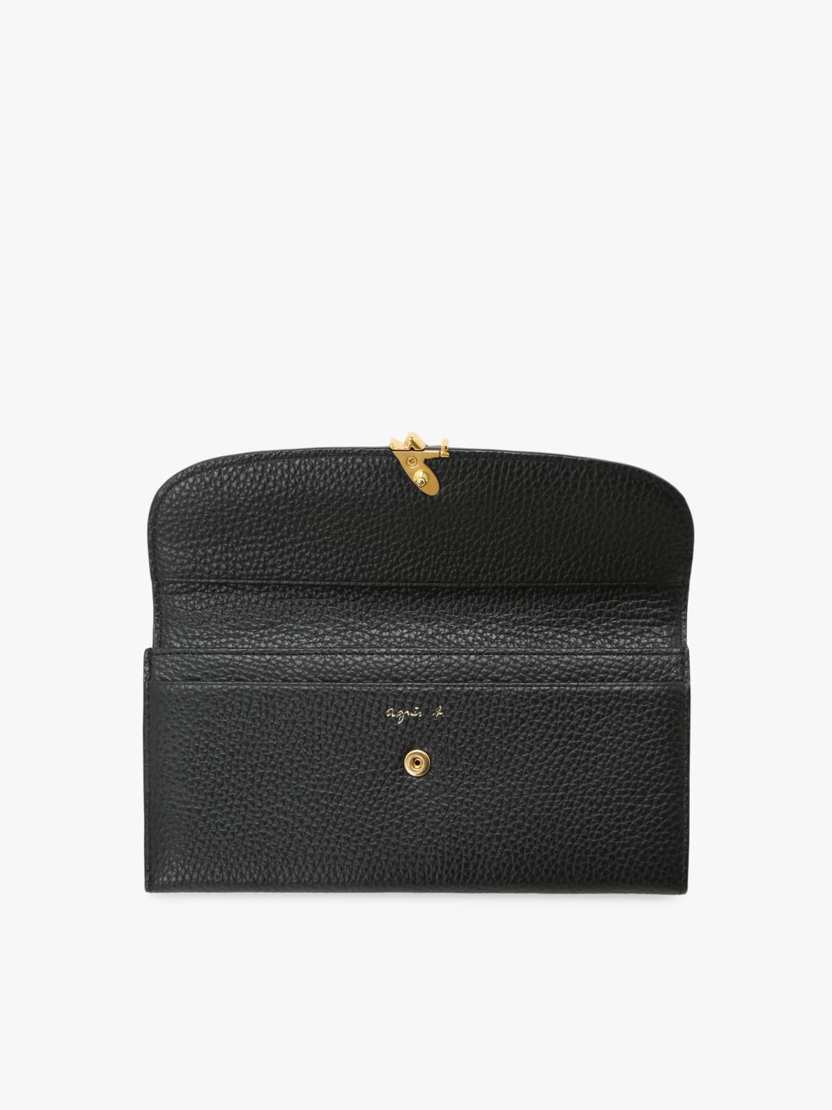 black "b" leather wallet image number 3