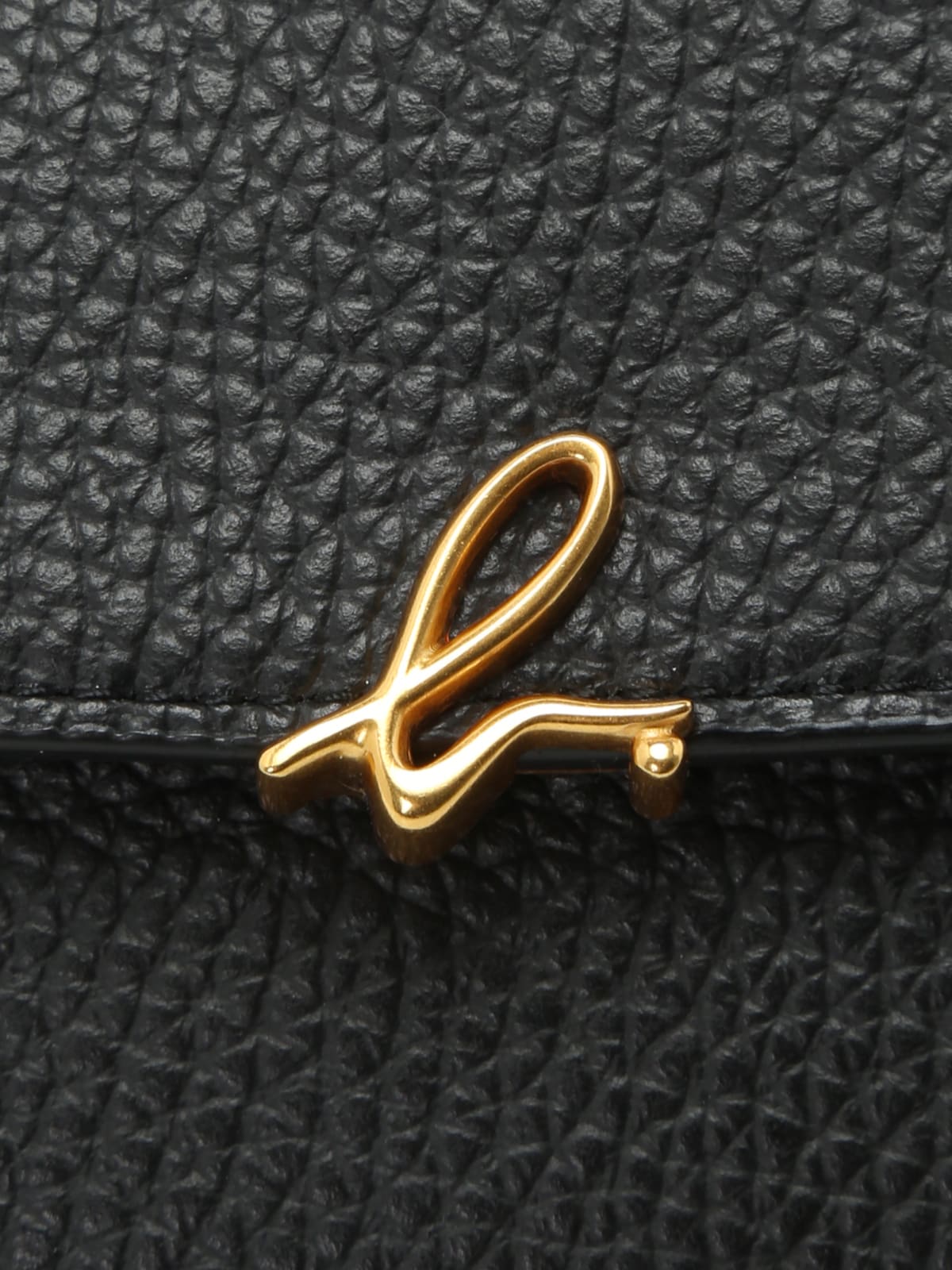 black "b" leather wallet image number 6