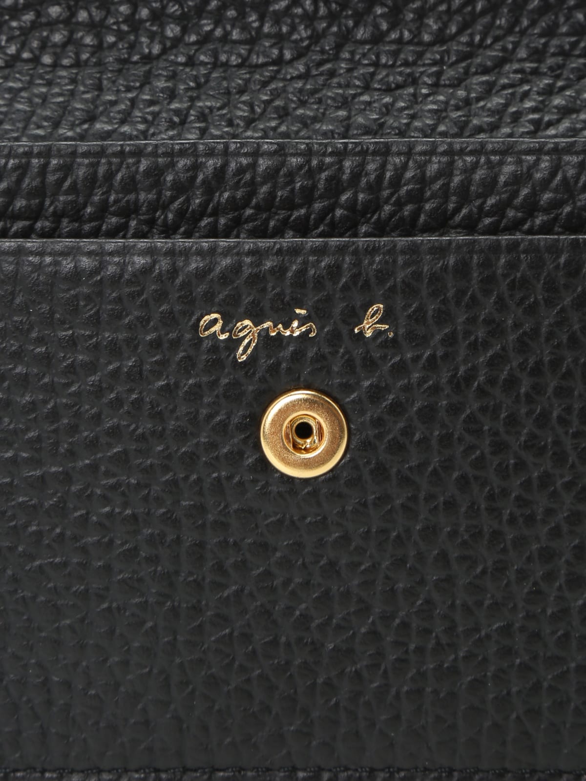 porte-cartes en cuir "b" noir image number 5