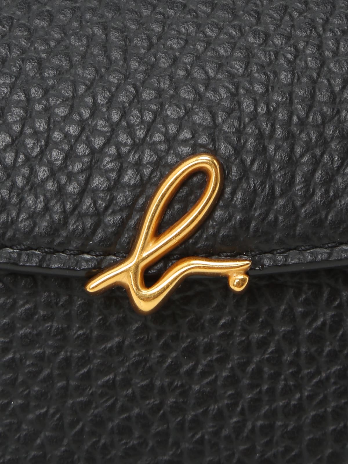 porte-cartes en cuir "b" noir image number 6