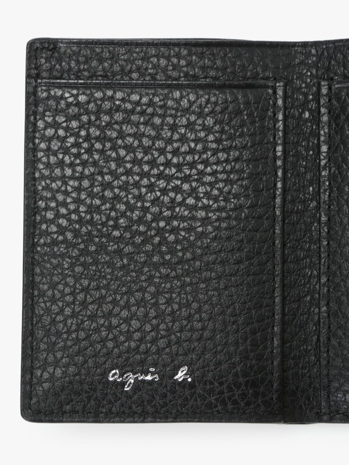 portefeuille en cuir noir image number 6