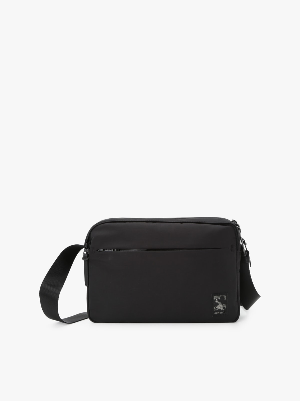 black leather shoulder bag