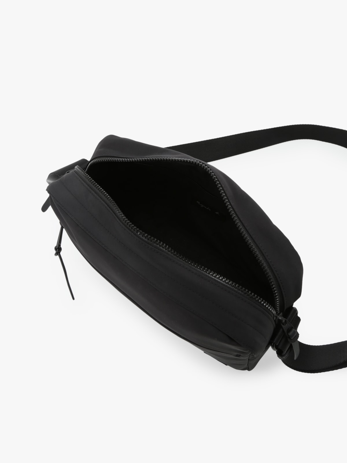 black leather shoulder bag image number 3