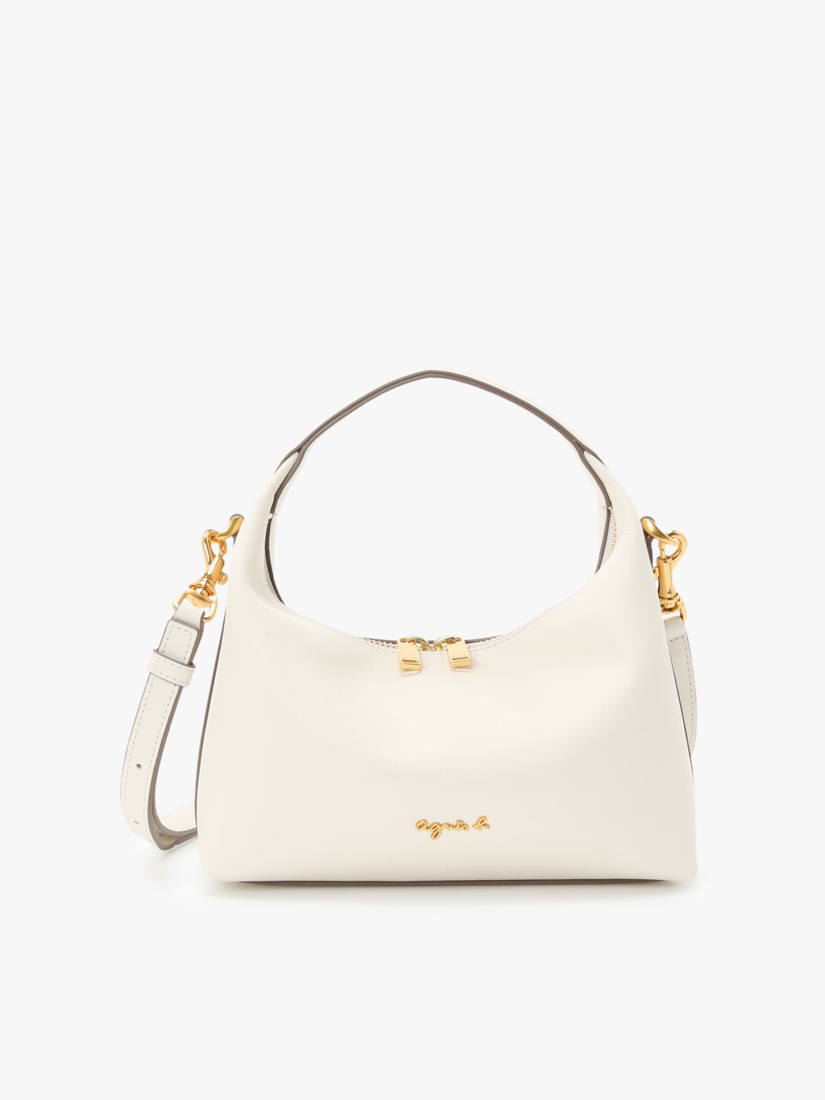 sac bandouli&egrave;re en cuir blanc