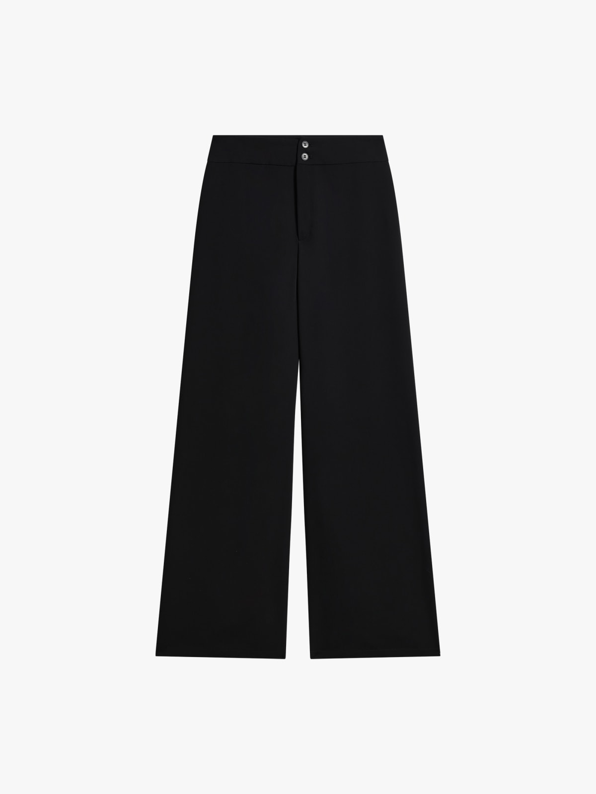 black Jimmy polyester cr&ecirc;pe trousers