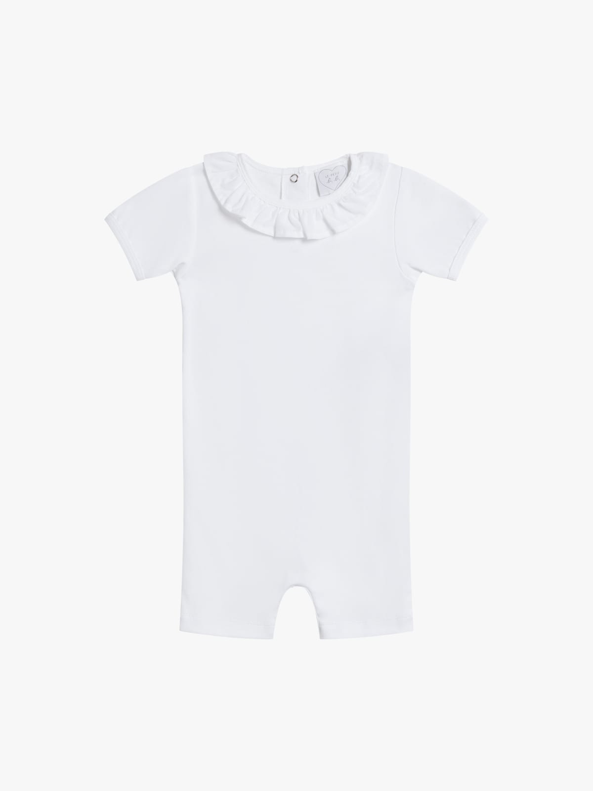 white cotton jersey bodysuit
