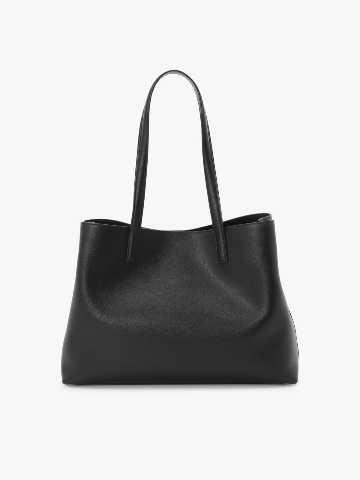 sac cabas en cuir noir