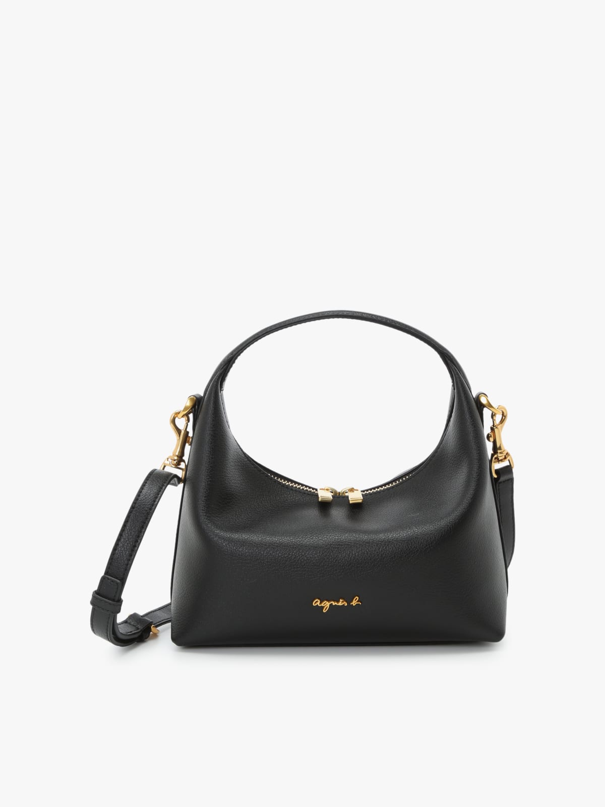 black leather shoulder