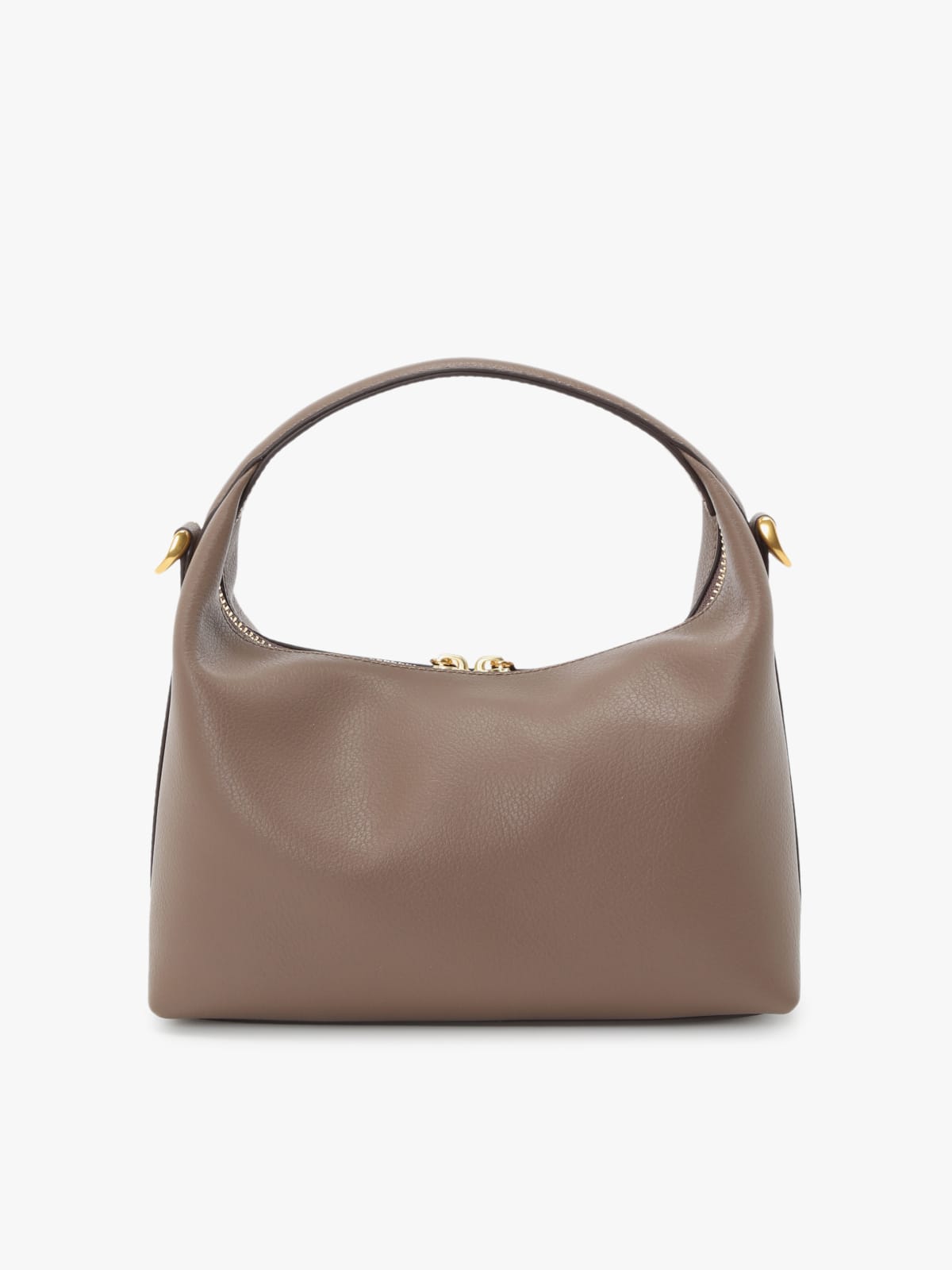 beige leather shoulder bag
