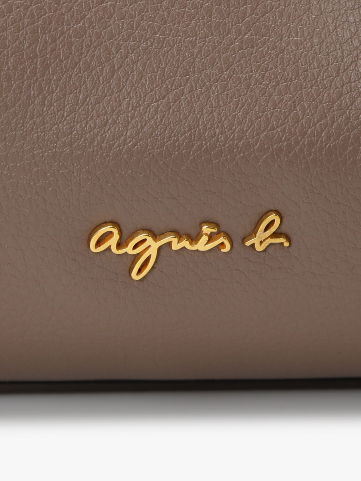 beige leather shoulder bag image number 4