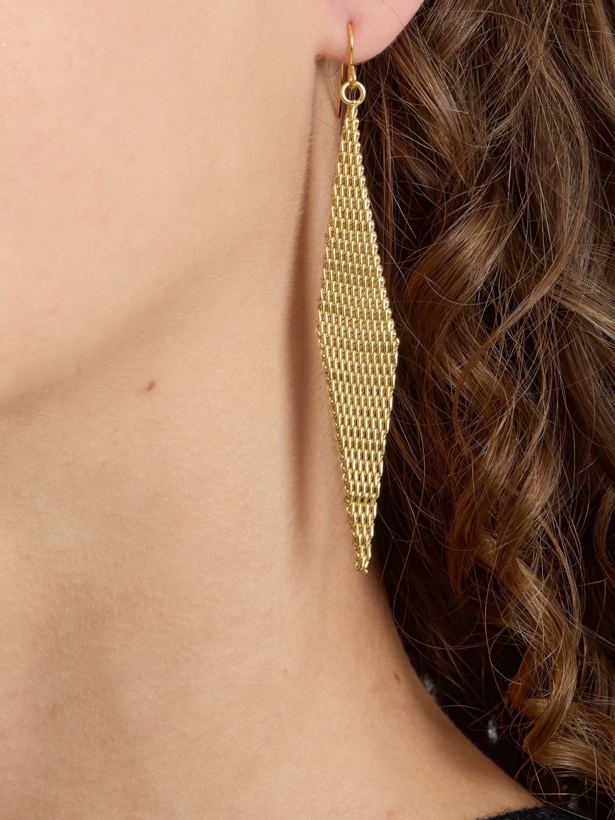 color gold brass Laure earrings image number 2