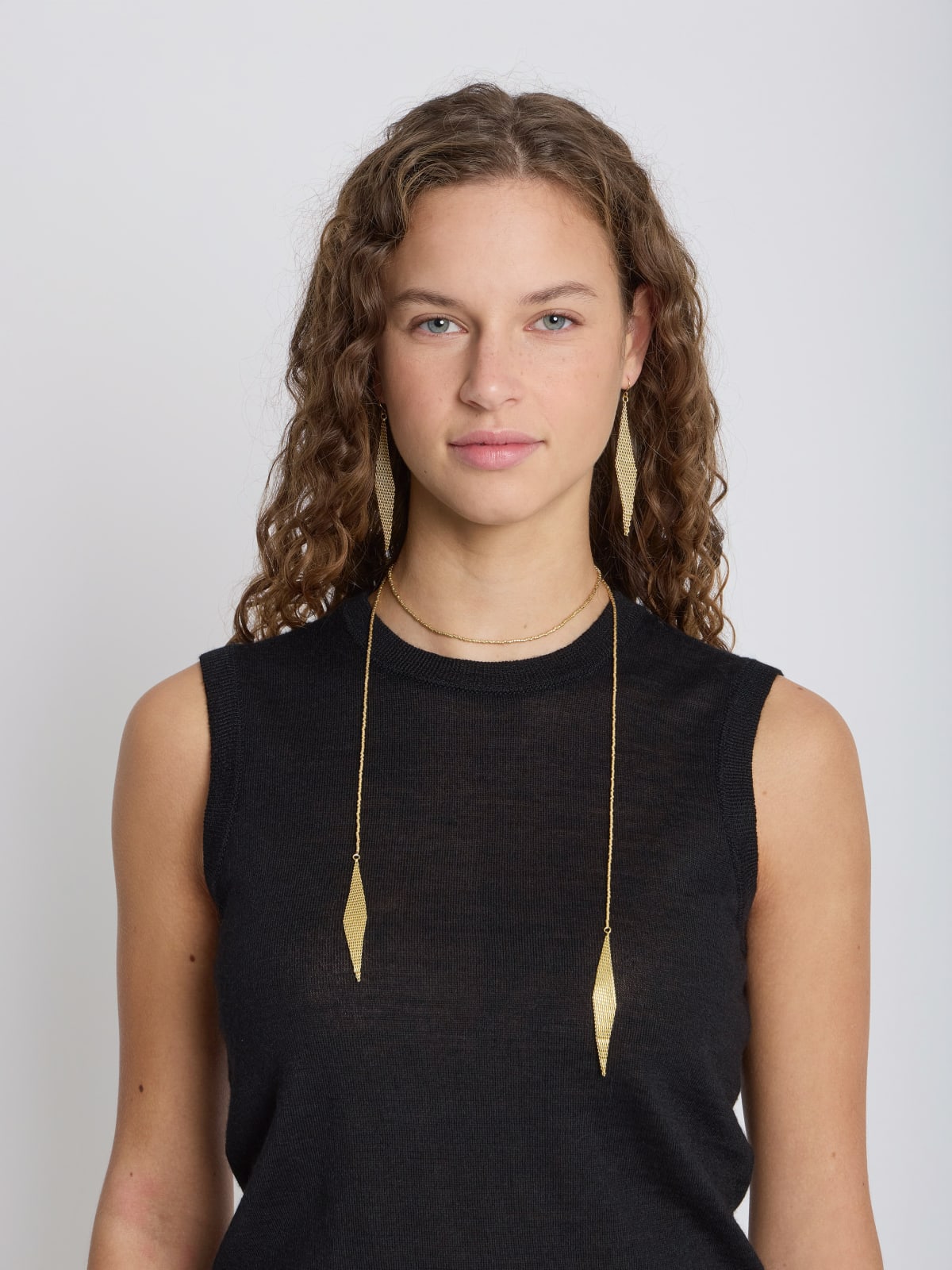 color gold brass Laure necklace