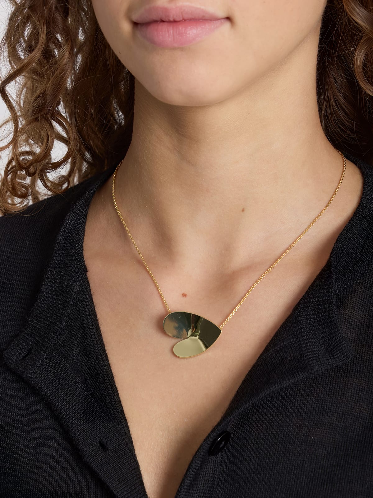 collier Michelle en laiton dor&eacute;