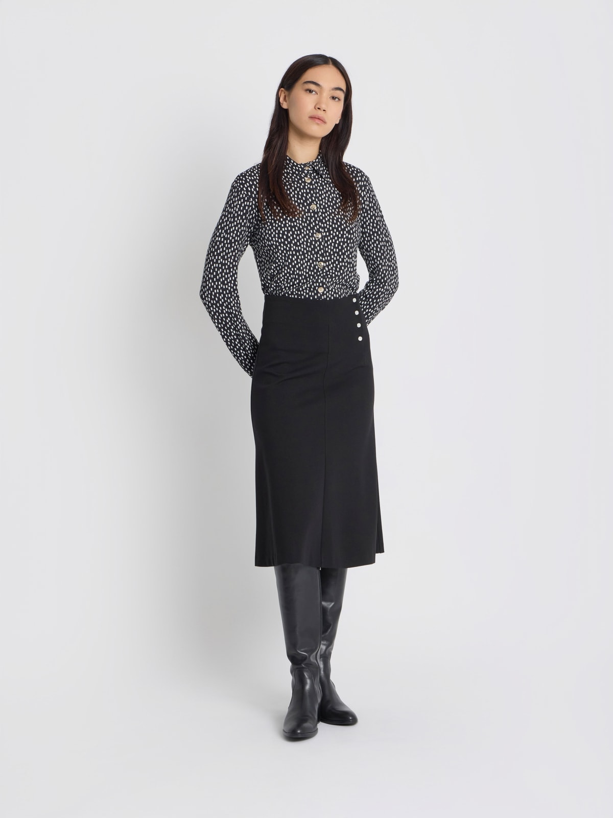 black viscose jersey Boys Boys shirt