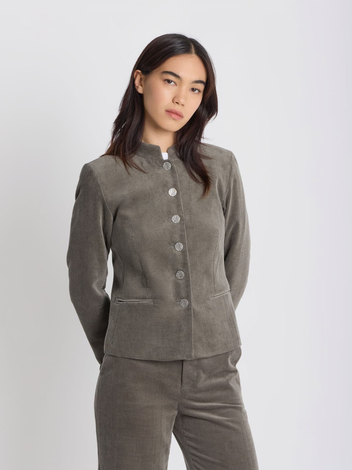  grey corduroy Anna-Belle jacket