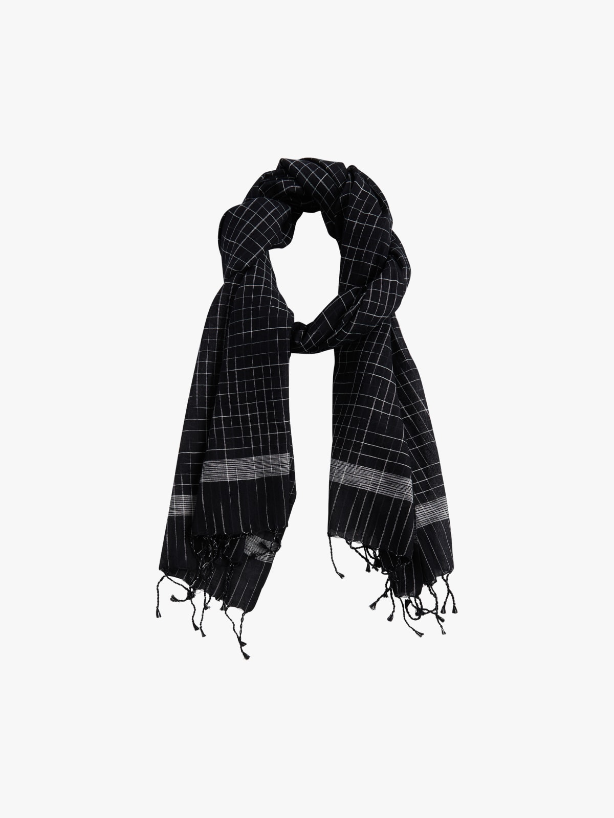 black Cyril cotton scarf