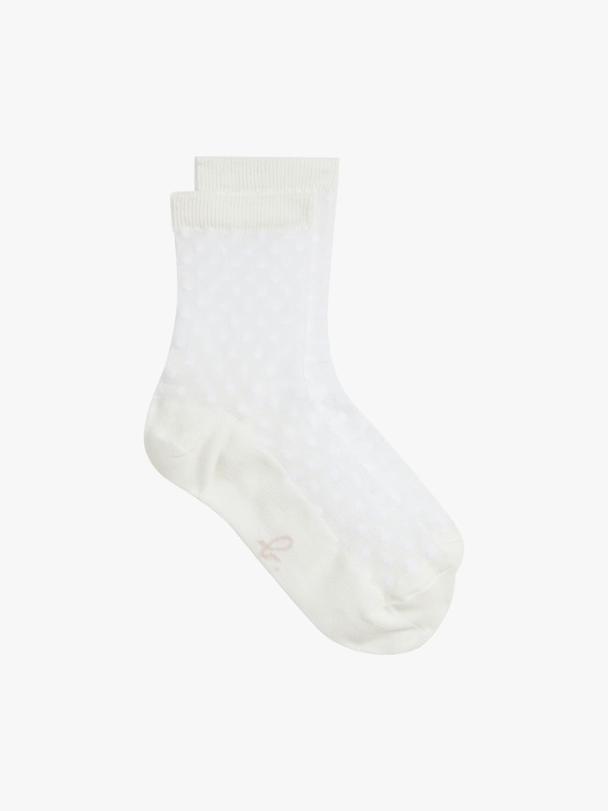 white Ines polyamide socks