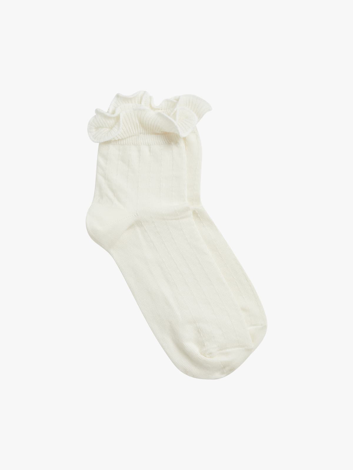 white Elora cotton socks