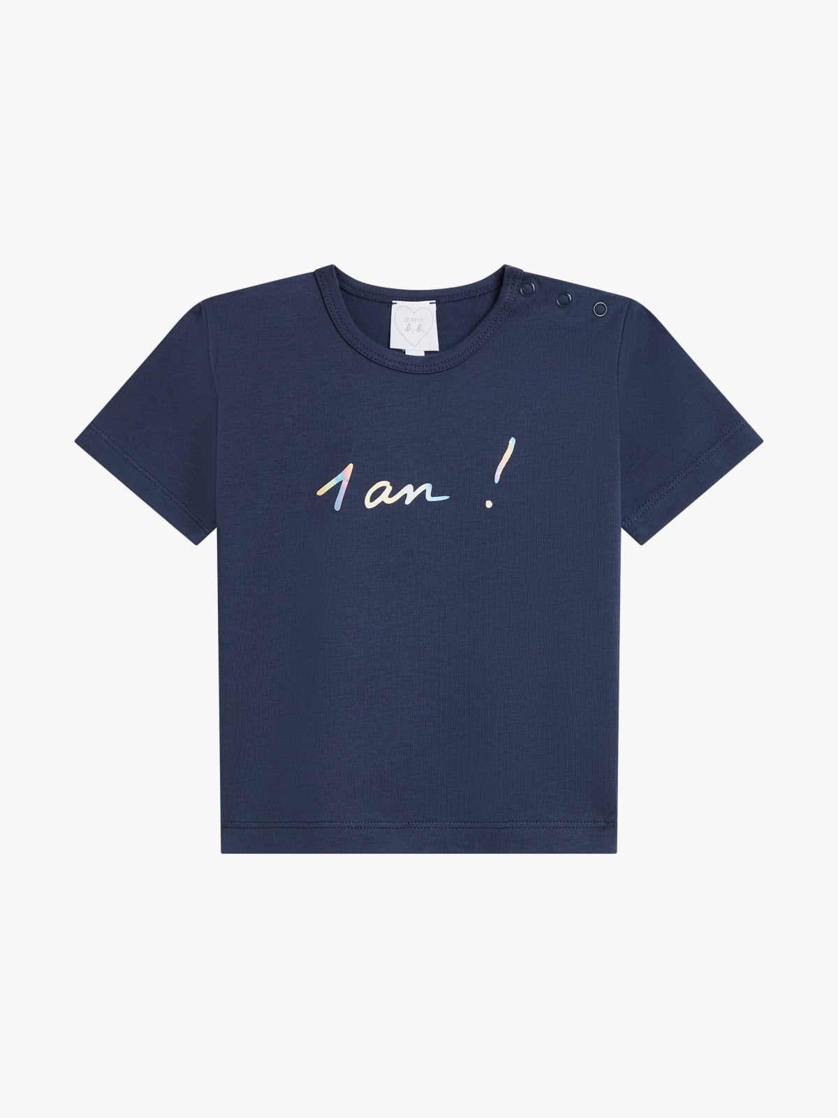 navy blue cotton jersey Anniversaire (Birthday) t-shirt