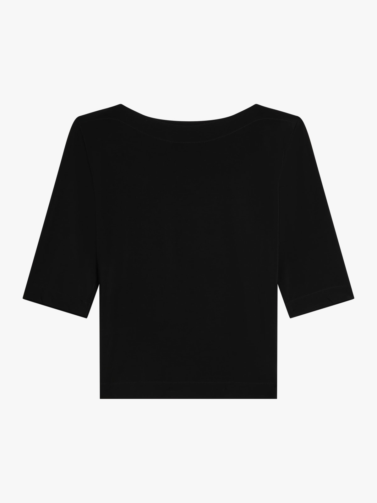 black Oceania jersey cr&ecirc;pe t-shirt