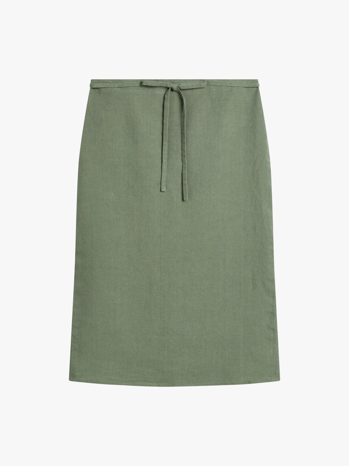 green Montse linen canvas skirt