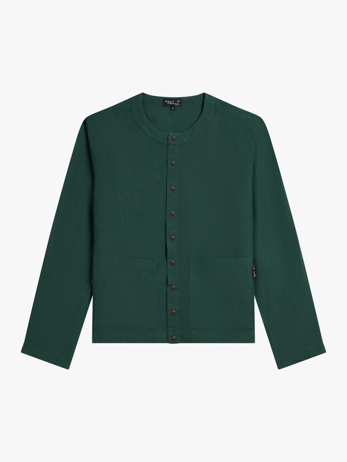 green linen cardigan shirt