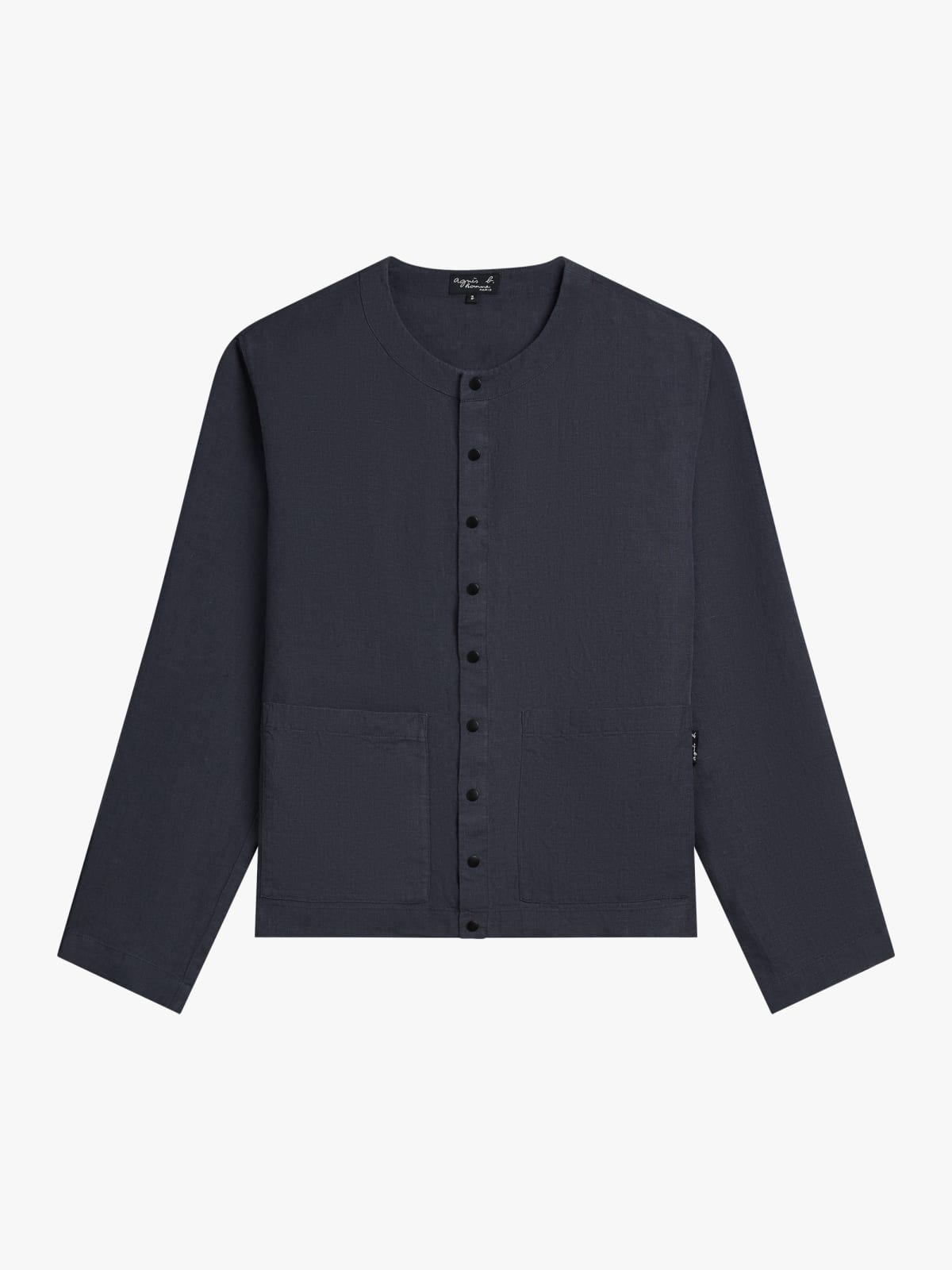 grey linen cardigan shirt