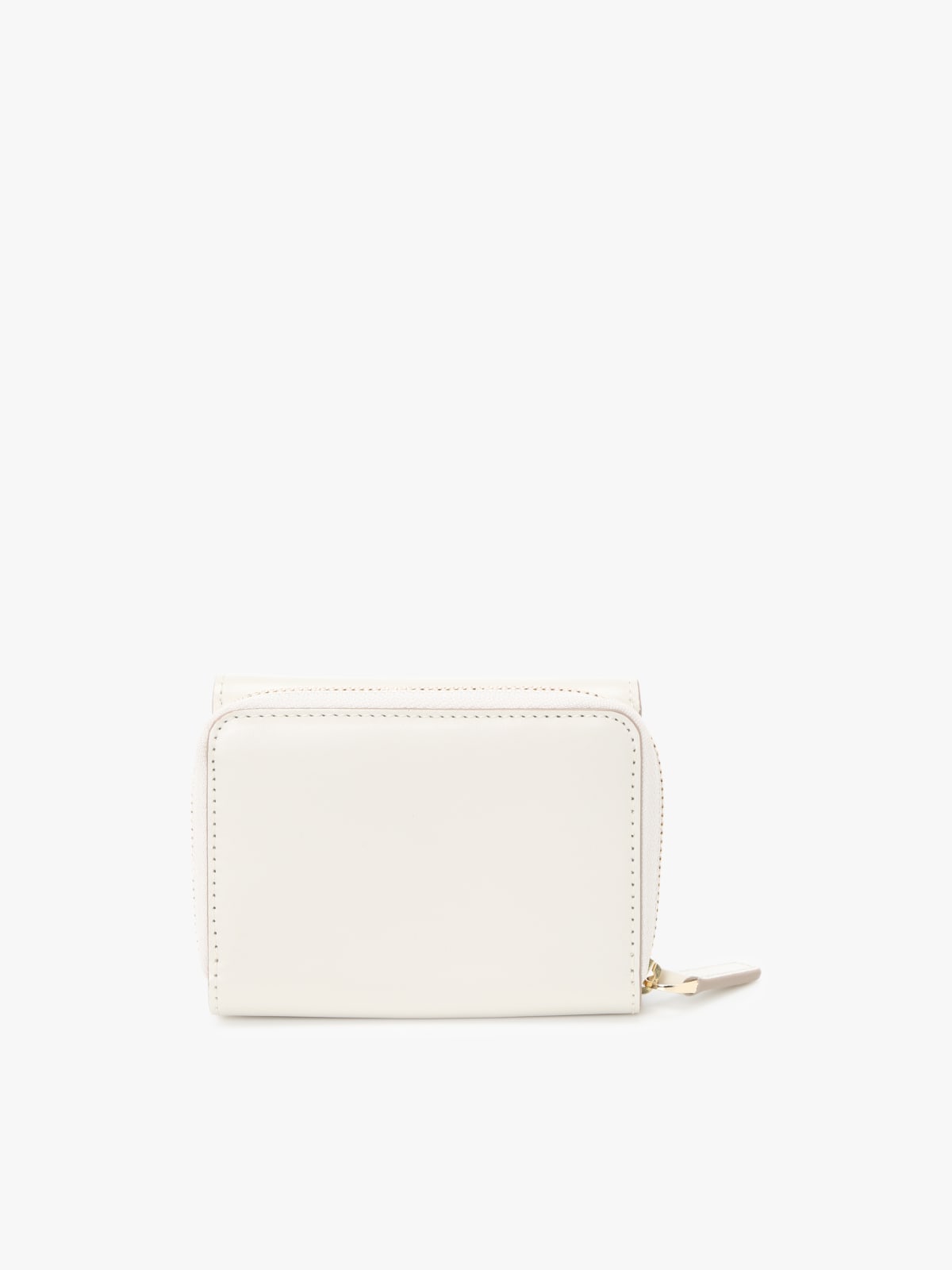 white leather wallet